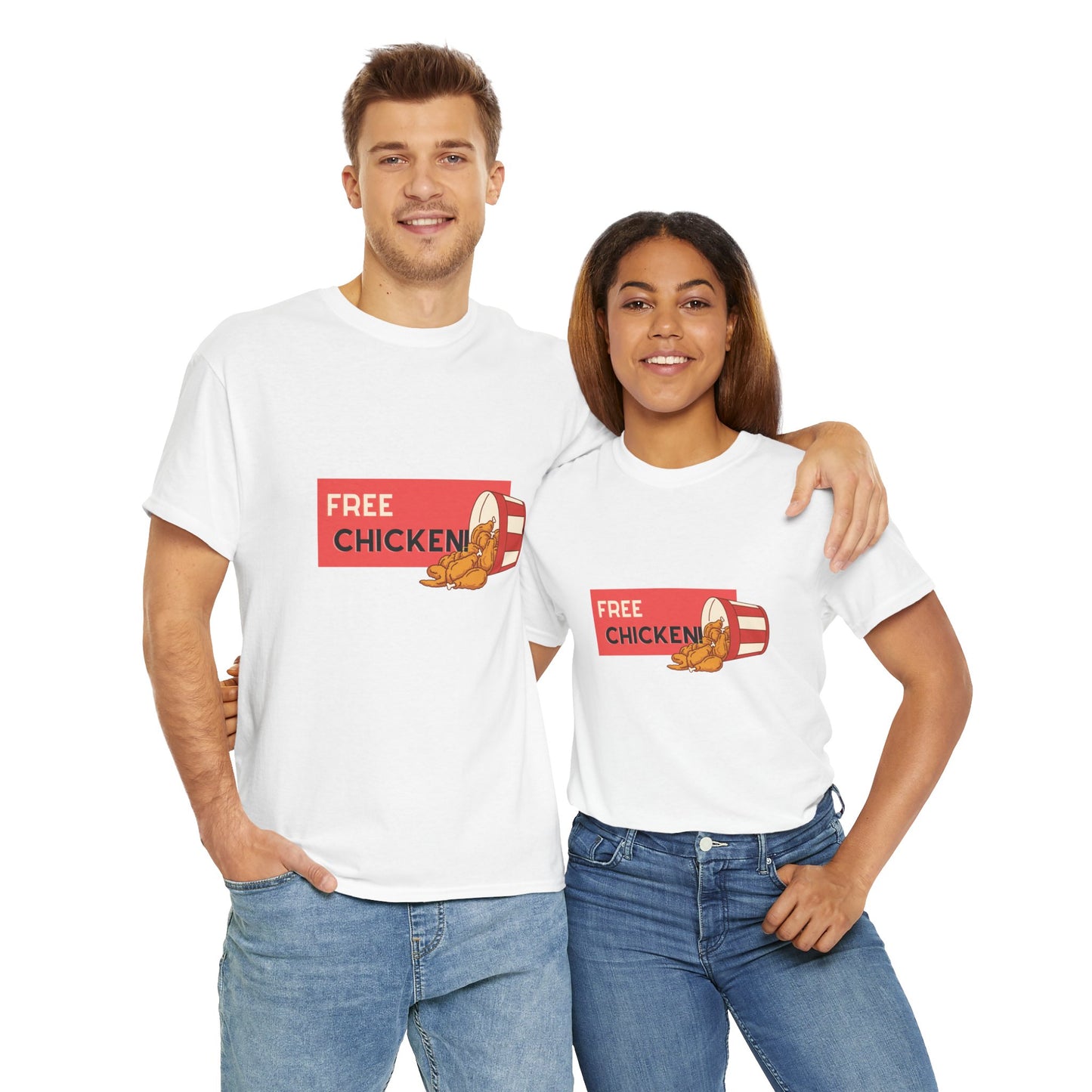 Free Chicken Novelty Unisex Heavy Cotton Tee