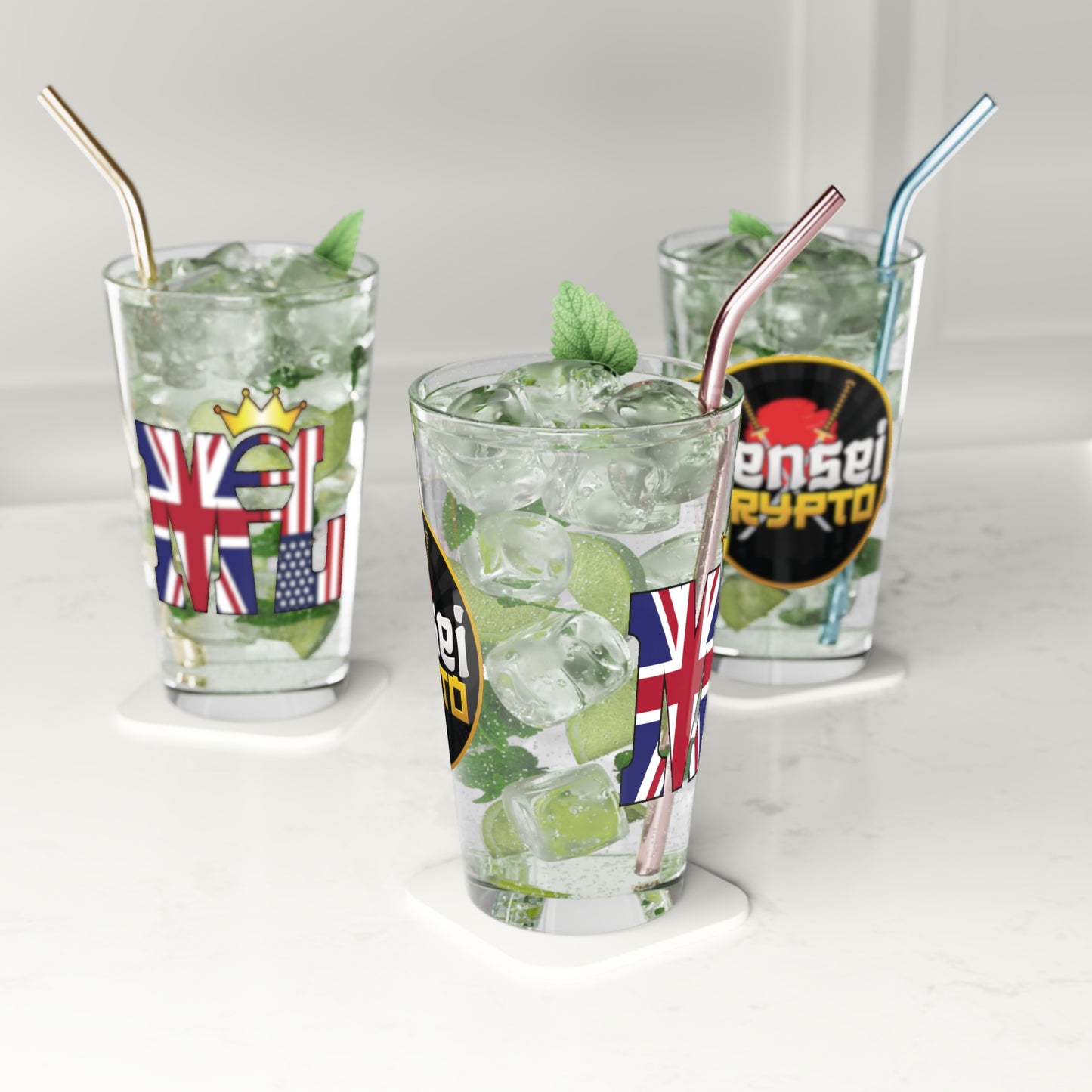 Sensei & Martyn Pint Glass - 16oz Pint Glass