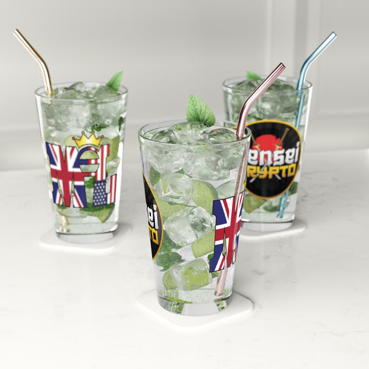 Sensei & Martyn Pint Glass - 16oz Pint Glass