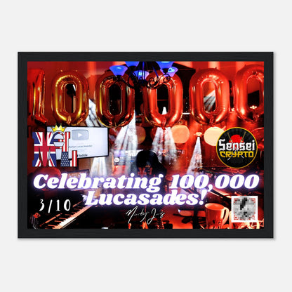 100K Founder’s Edition Framed Poster — 21×29.7cm (No. 3 of 10 • Hidden QR Collectible)