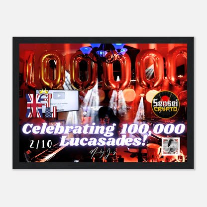 100K Founder’s Edition Framed Poster — 21×29.7cm (No. 2 of 10 • Hidden QR Collectible)