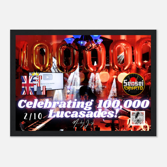 100K Founder’s Edition Framed Poster — 21×29.7cm (No. 2 of 10 • Hidden QR Collectible)